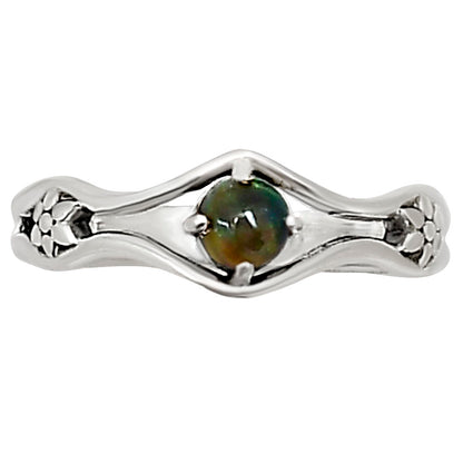 Black Ethiopian Opal Ring size-6 R-1720 SDR252512