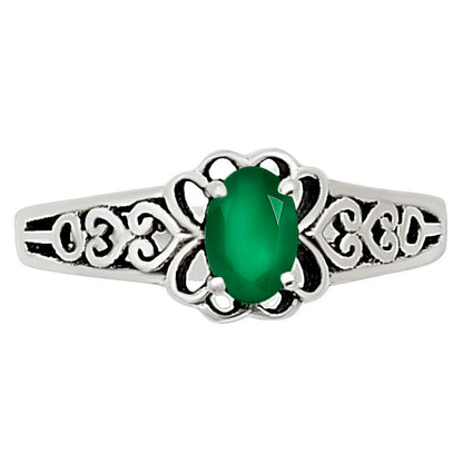 Green Onyx Ring size-8 R-1172 SDR252540
