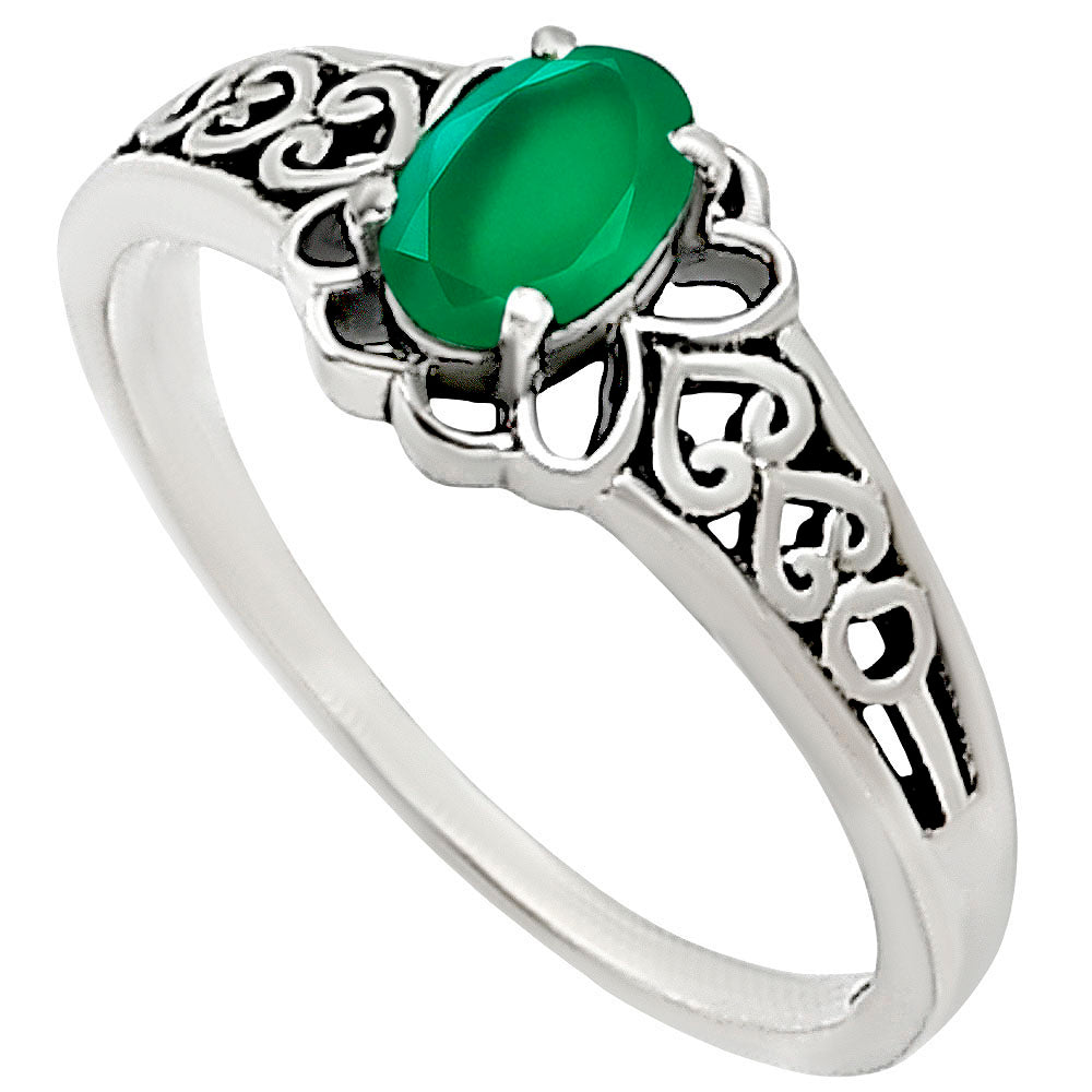 Green Onyx Ring size-6 R-1172 SDR252541