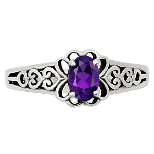 African Amethyst Ring size-6 R-1172 SDR252550
