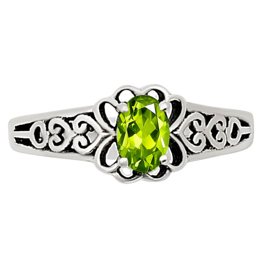 Peridot Ring size-5 R-1172 SDR252559