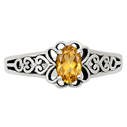 Citrine Ring size-8 R-1172 SDR252565