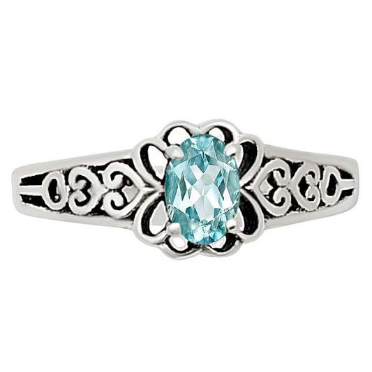 Sky Blue Topaz Ring size-5 R-1172 SDR252568
