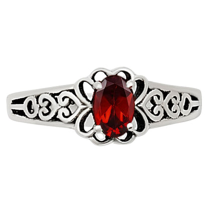 Hessonite Garnet Ring size-6 R-1172 SDR252576