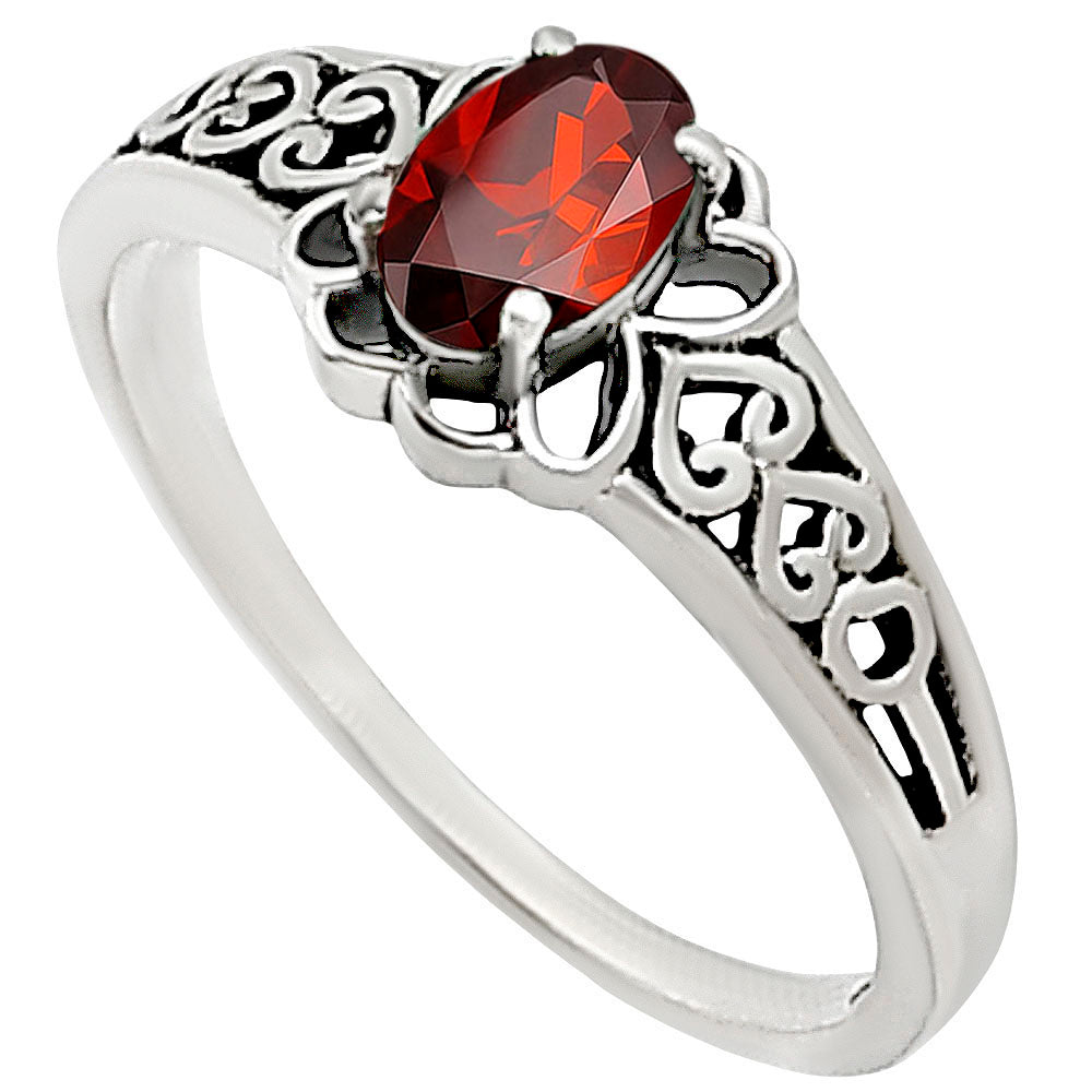 Hessonite Garnet Ring size-6 R-1172 SDR252576