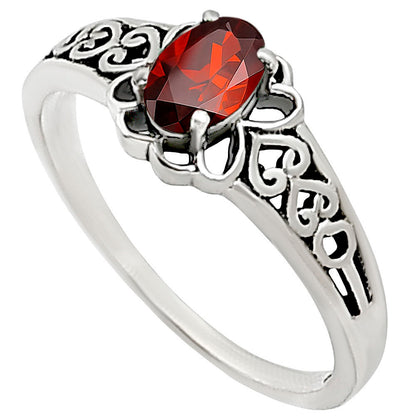 Hessonite Garnet Ring size-7 R-1172 SDR252582