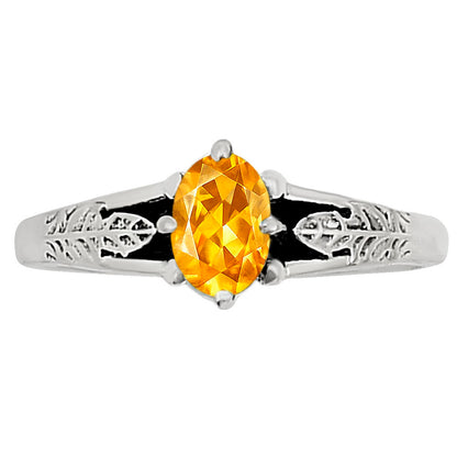 Citrine Ring size-5 R-1172 SDR252601
