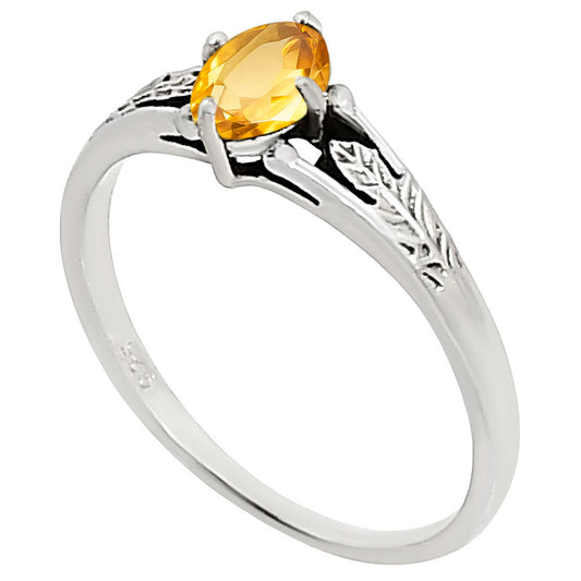 Citrine Ring size-5 R-1172 SDR252601