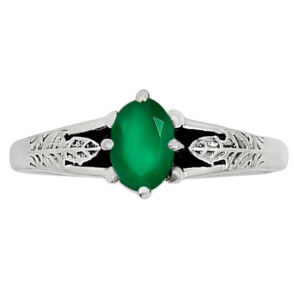 Green Onyx Ring size-6 R-1172 SDR252617