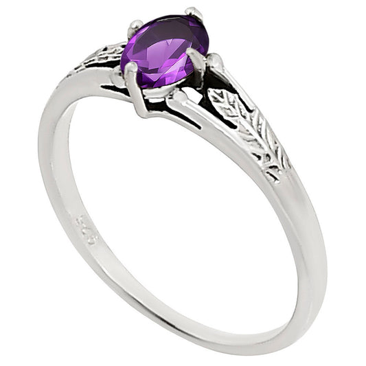 African Amethyst Ring size-8 R-1172 SDR252625
