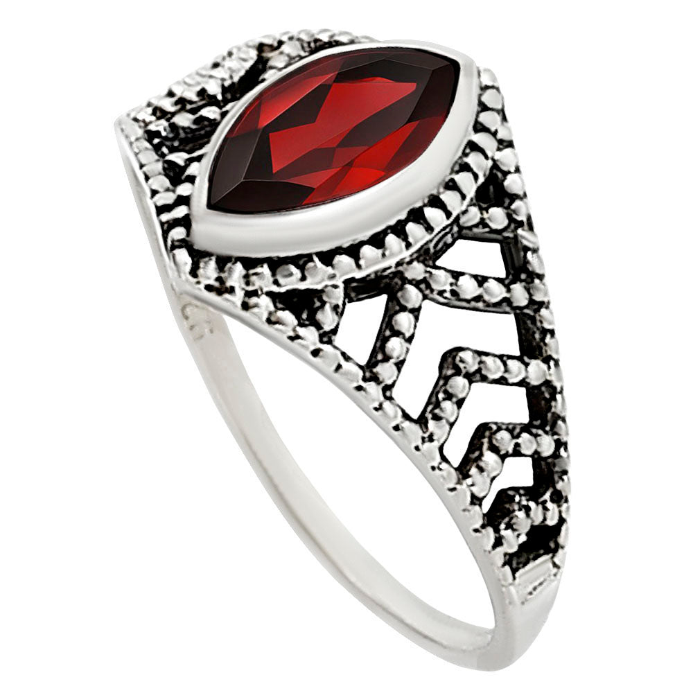 Hessonite Garnet Ring size-7 R-1270 SDR252658