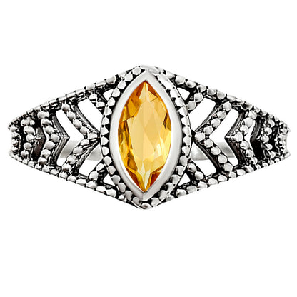 Citrine Ring size-6 R-1270 SDR252681