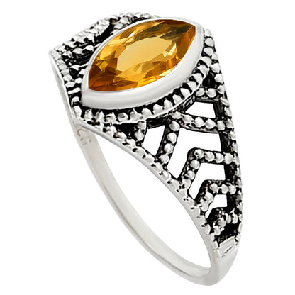 Citrine Ring size-6 R-1270 SDR252681