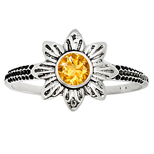 Citrine Ring size-8 R-1710 SDR252718