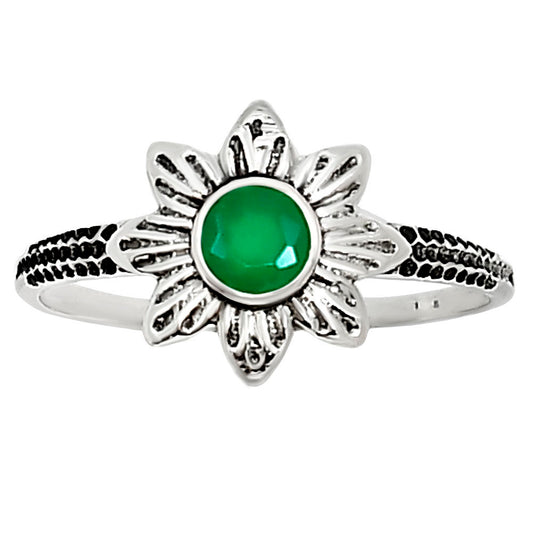 Green Onyx Ring size-6 R-1710 SDR252727