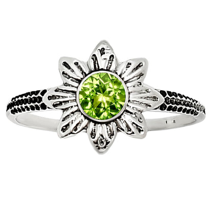 Peridot Ring size-7 R-1710 SDR252736