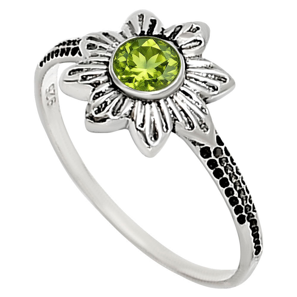 Peridot Ring size-7 R-1710 SDR252736