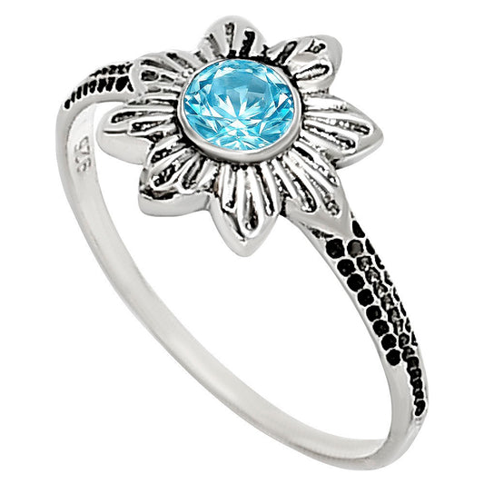 Sky Blue Topaz Ring size-7 R-1710 SDR252747