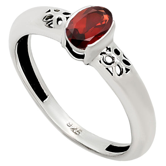 Hessonite Garnet Ring size-7 R-1730 SDR252757