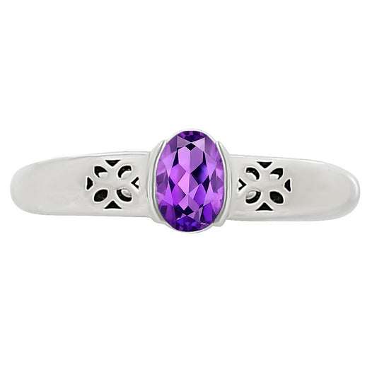 Amethyst Ring size-5 R-1730 SDR252762