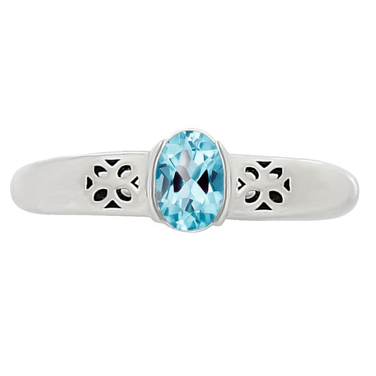 Sky Blue Topaz Ring size-8 R-1730 SDR252768