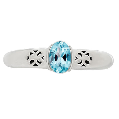 Sky Blue Topaz Ring size-7 R-1730 SDR252770