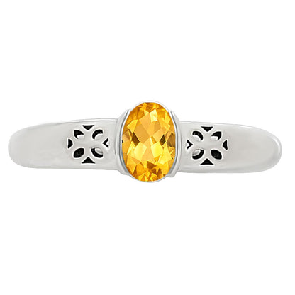 Citrine Ring size-5 R-1730 SDR252776
