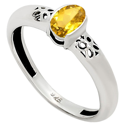 Citrine Ring size-5 R-1730 SDR252778