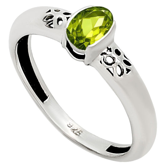 Peridot Ring size-7 R-1730 SDR252782