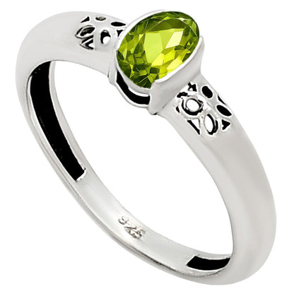 Peridot Ring size-6 R-1730 SDR252787