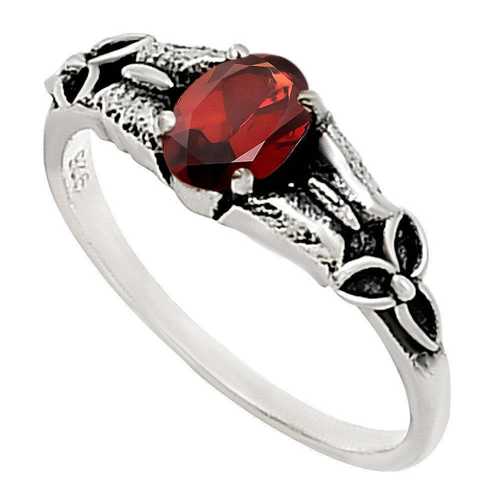 Hessonite Garnet Ring size-6 R-1746 SDR252829