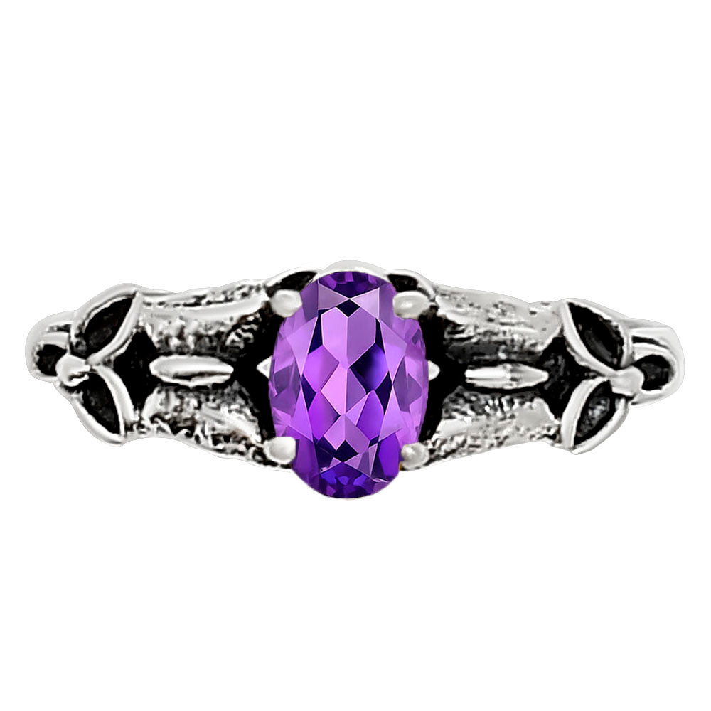 Amethyst Ring size-6 R-1746 SDR252837