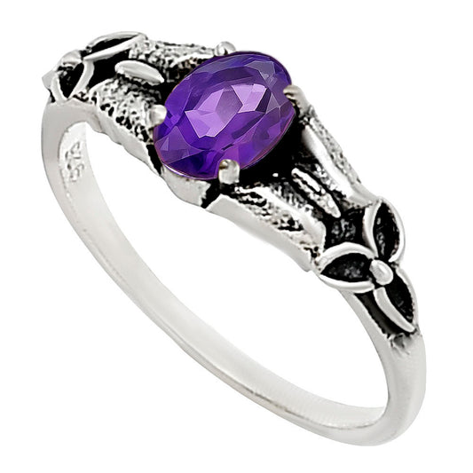 Amethyst Ring size-5 R-1746 SDR252838