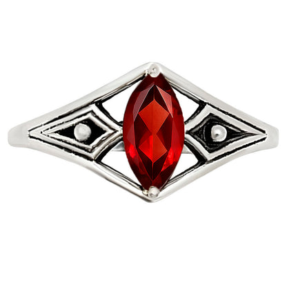 Hessonite Garnet Ring size-7 R-1727 SDR252869