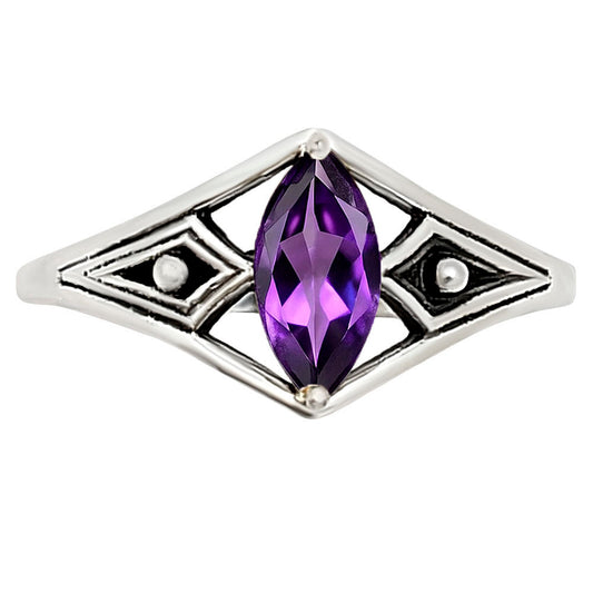 Amethyst Ring size-5 R-1727 SDR252878