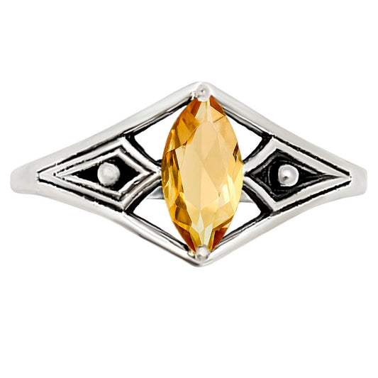 Citrine Ring size-7 R-1727 SDR252882