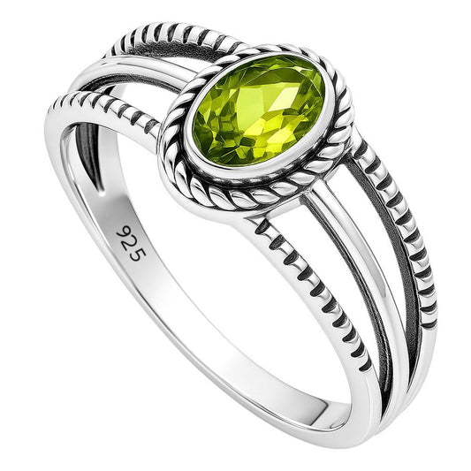 Peridot Ring size-6 R-1010 SDR253004