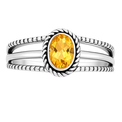 Citrine Ring size-5 R-1010 SDR253010
