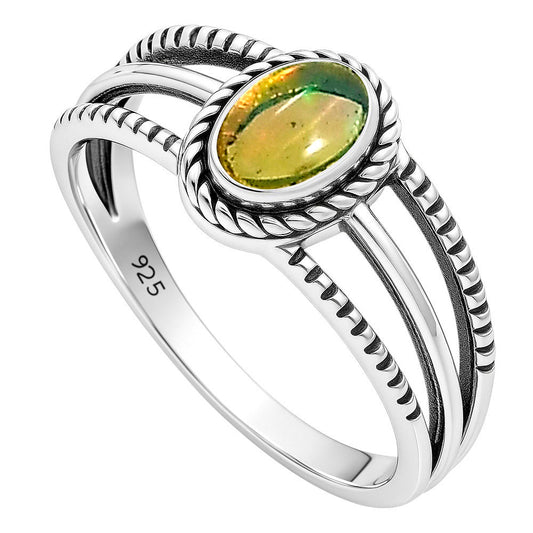 Ethiopian Opal Ring size-5 R-1010 SDR253021