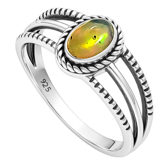 Ethiopian Opal Ring size-7 R-1010 SDR253022