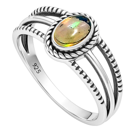 Ethiopian Opal Ring size-5 R-1010 SDR253024