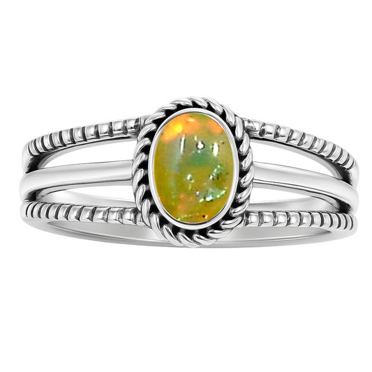 Ethiopian Opal Ring size-6 R-1010 SDR253026