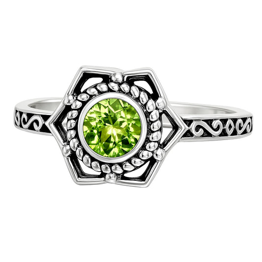 Peridot Ring size-6 R-1744 SDR253040