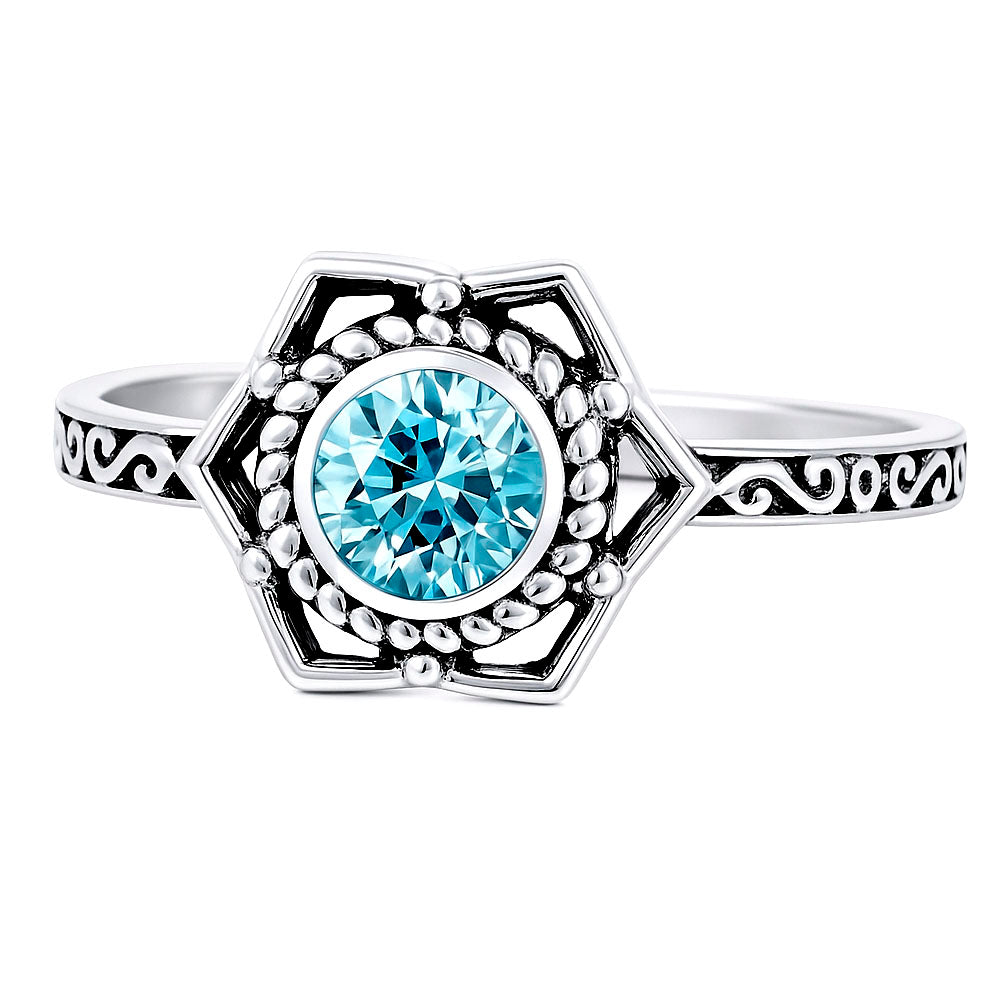 Sky Blue Topaz Ring size-6 R-1744 SDR253041