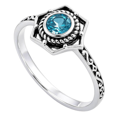 London Blue Topaz Ring size-5 R-1744 SDR253049