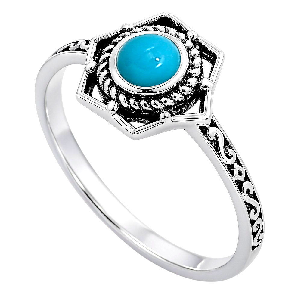 Sleeping Beauty Turquoise Ring size-5 R-1744 SDR253061