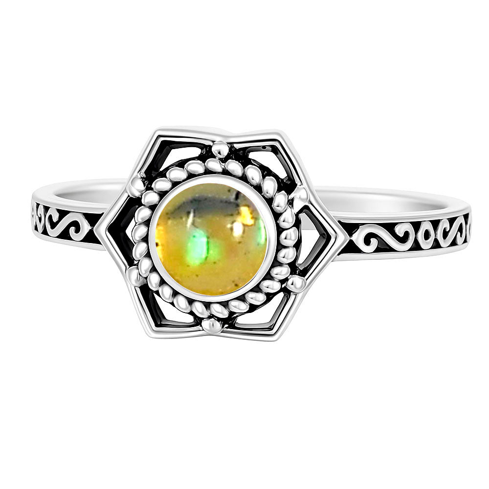 Ethiopian Opal Ring size-5 R-1744 SDR253070