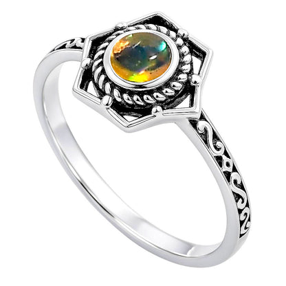 Ethiopian Opal Ring size-5 R-1744 SDR253070