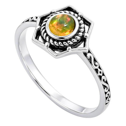 Ethiopian Opal Ring size-5 R-1744 SDR253073