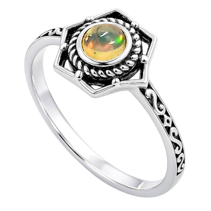 Ethiopian Opal Ring size-8 R-1744 SDR253082